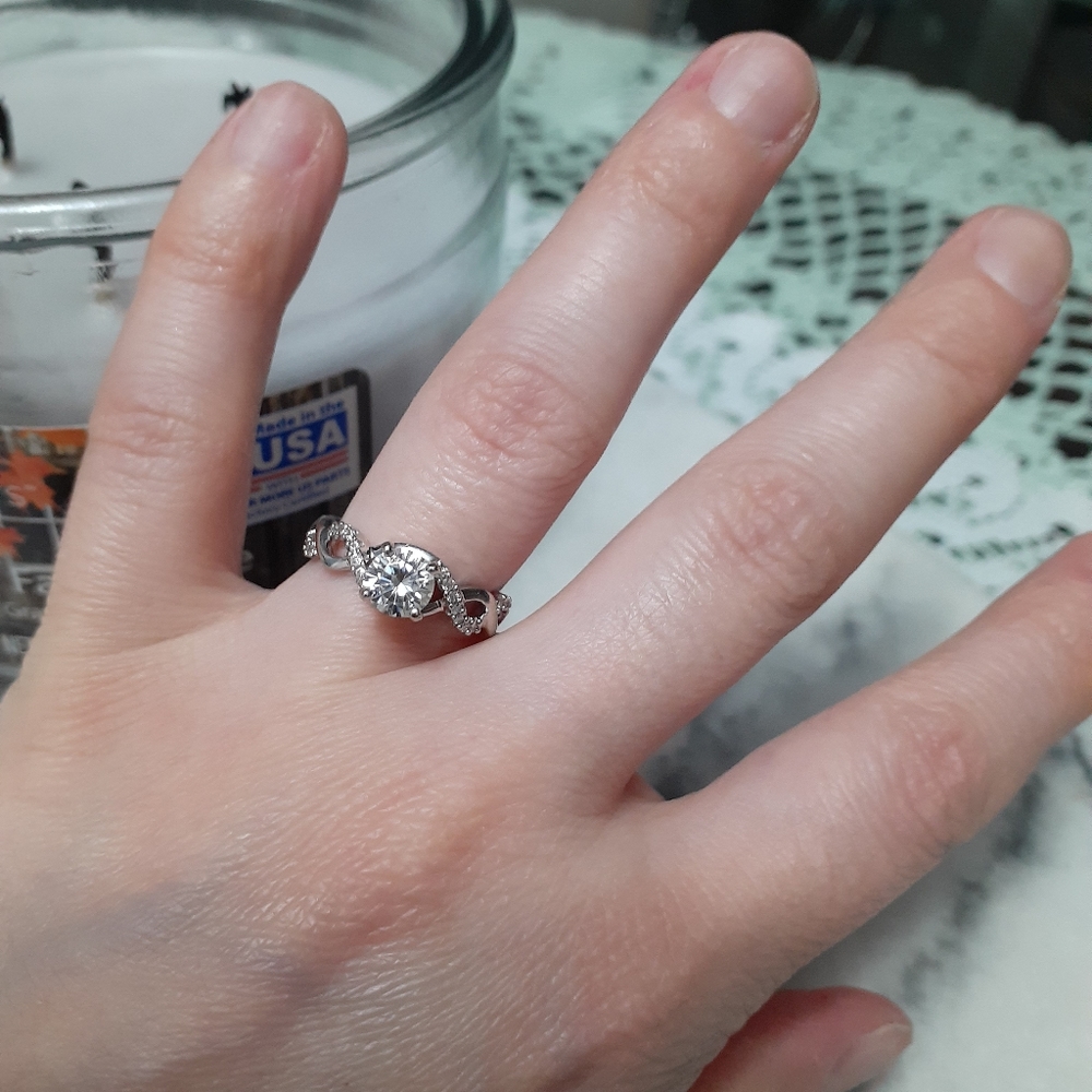 Moissanite Engagement Ring